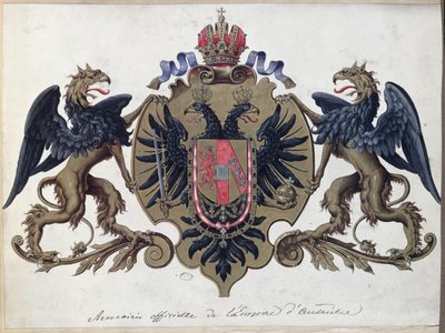 奥地利帝国的徽章，在1867年之前 作者 法语学校