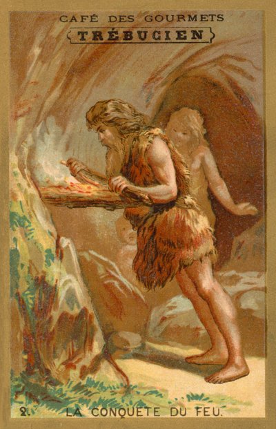 The conquest of fire (chromolitho) 作者 法语学校