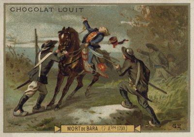 1793年12月7日，法国大革命的Vendee Uprising，Joseph Bara的死亡 作者 法语学校