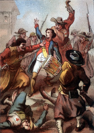 约瑟夫-巴拉或巴拉（1779 - 1793）的死亡。 作者 法语学校
