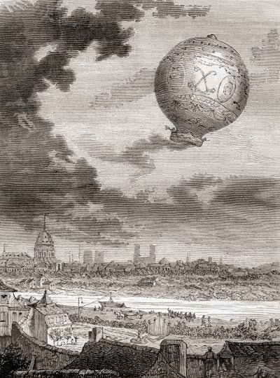 1783 年 11 月 21 日，Jean-François Pilâtre de Rozier 和 Marquis d