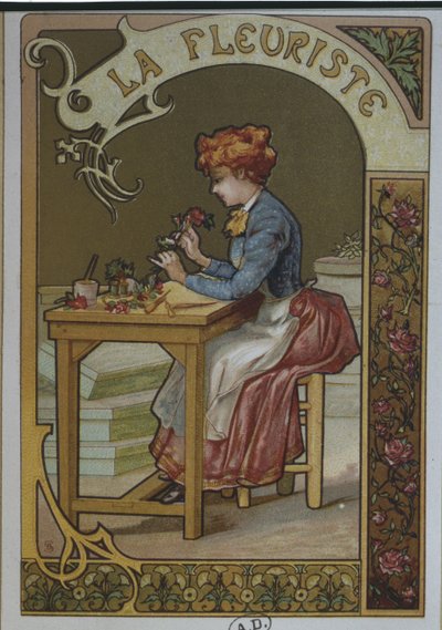 花姑娘，c.1900 作者 法语学校
