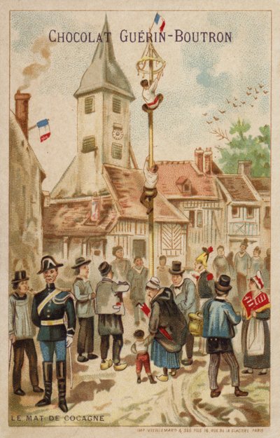 The greasy pole (chromolitho) 作者 法语学校