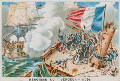 1794年法国军舰Vengeur du Peuple的英雄主义。 作者 法语学校