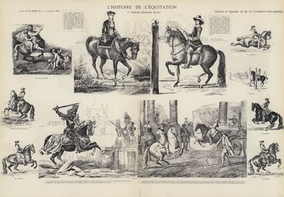 The history of horse riding (litho) 作者 法语学校