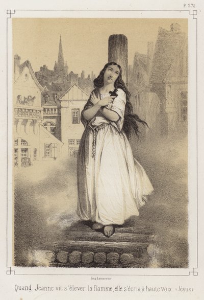 The martyrdom of Joan of Arc (litho) 作者 法语学校