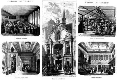 费加罗的办公室，26 rue Drouot，巴黎，1874年 作者 法语学校