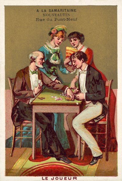 The player (chromolitho) 作者 法语学校