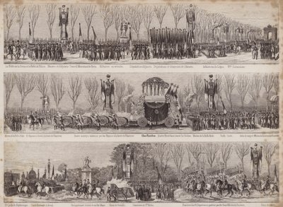 1840年巴黎拿破仑重新组织的游行队伍 作者 法语学校