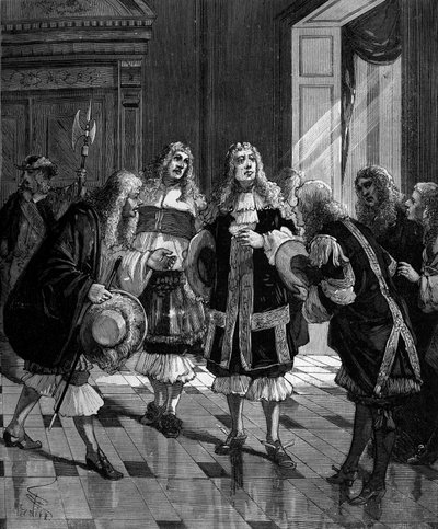 法国工程师皮埃尔-保罗-德-里凯（Pierre Paul de Riquet，1604-1680）在《从最初几个世纪到现在的科学、发明和发现普及史》中提出的连接大洋和地中海的双米运河项目。 作者 法语学校