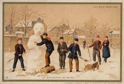 The snowman (chromolitho) 作者 法语学校