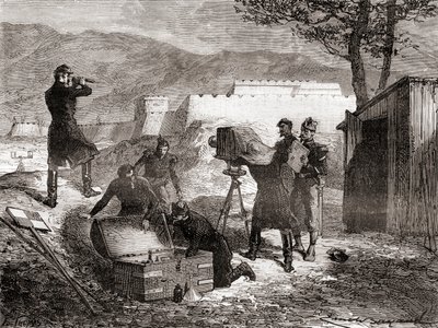 19世纪法国军队使用Les Merveilles de la Science拍摄的照片，发表于1870年 作者 法语学校