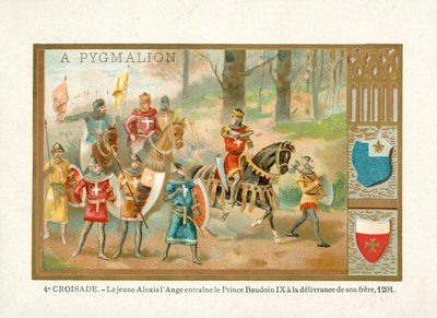 The young Alexios IV Angelos brings Baldwin IX, Count of Flanders, to liberate his brother, Fourth Crusade 作者 法语学校