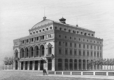 抒情剧院，现在是城市剧院，Place du Chatelet，巴黎 作者 法语学校