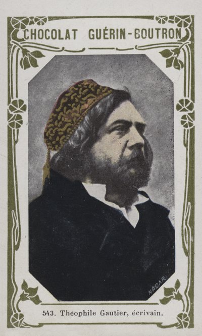 Theophile Gautier，作家（彩色照片） 作者 法语学校