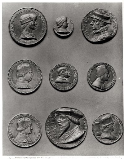 Thomas Bohier，1513年，Pierre Briconnet，Simon Costieres，Robert Briconnet，红衣主教William de Estouteville（约1403-83），Jean Carondelet（1468-1545），Pierre de Sacierges，红衣主教F. de Tournon，1535， 作者 法语学校