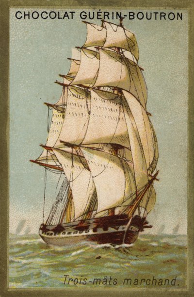 三桅商船（chromolitho） 作者 法语学校
