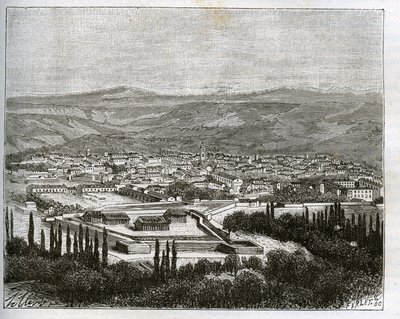 19世纪的特莱姆森--载于V.A. Malt-Brown的 "La France illustrstree: geographie, histoire, administration statistique "的雕刻作品。1884 作者 法语学校