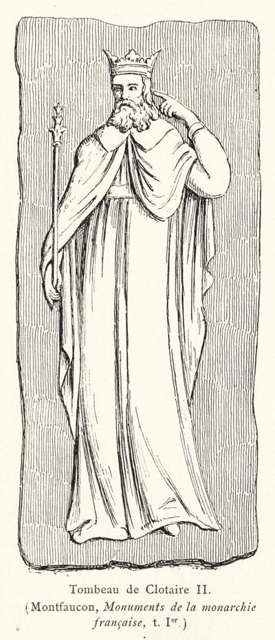 克洛泰尔二世之墓（雕版画 作者 法语学校