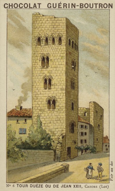 Dueze或John XXII Tower，Cahors，Lot 作者 法语学校