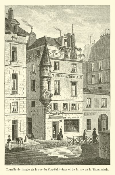 Coq-Saint-Jean街道和Tixeranderie街道的langle炮塔 作者 法语学校