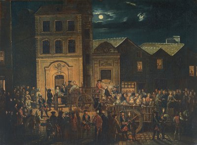 妓女从圣马丁监狱运送到Salpetriere医院 作者 French School