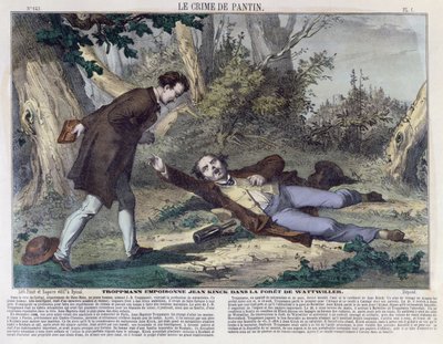 1869年，Troppmann在Wattwiller森林中毒害Jean Kinck 作者 法语学校