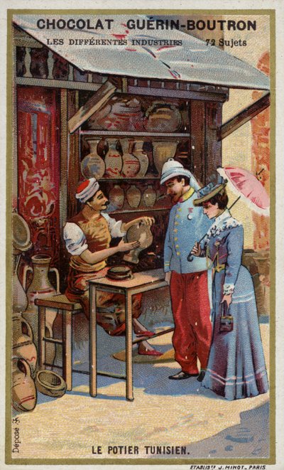 Tunisian potter (chromolitho) 作者 法语学校