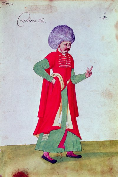 土耳其朝臣，1567年（纸上文件） 作者 法语学校