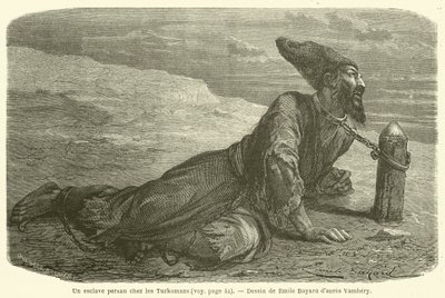 Un esclave persan chez les Turkomans (engraving) 作者 法语学校