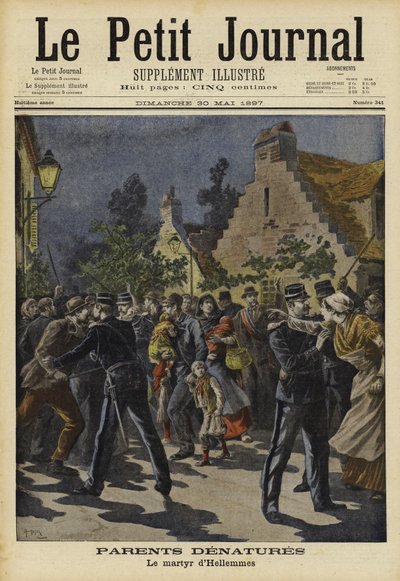 不自然的父母，法国赫勒姆斯，1897年 作者 法语学校