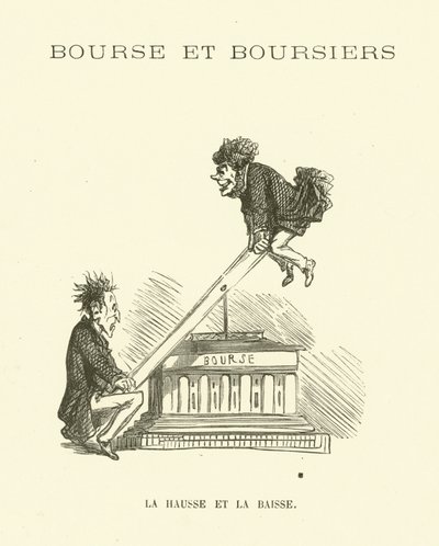 Ups and downs of the stock market (engraving) 作者 法语学校
