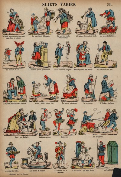 Various subjects (coloured engraving) 作者 法语学校