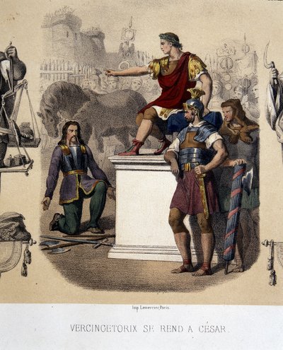 Vercingétorix 前往 César（公元前 52 年）。 作者 法语学校