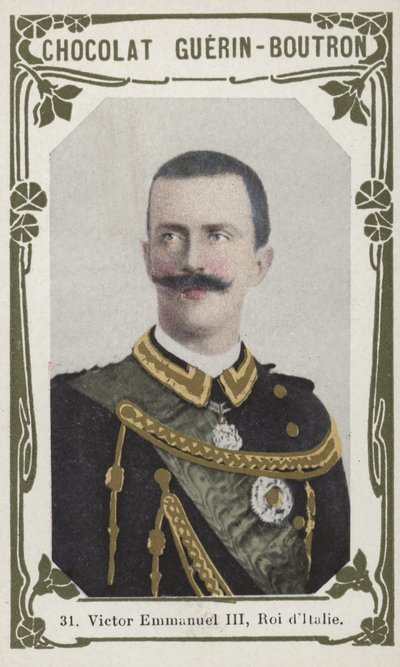 意大利国王Victor Emmanuel III（彩色照片） 作者 法语学校