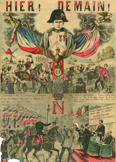 维克多-拿破仑（Victor Napoleon，1862-1926 年）是波拿巴支持者的领袖，拿破仑一世的最后一位继承人在 1886 年第三共和国通过法律后不得不流亡国外。1889 年 3 月 30 日巴黎《费加罗报》副刊上的雕刻。 作者 French School