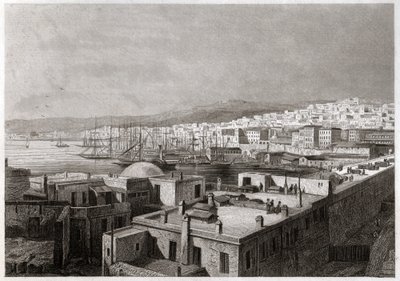 View of Algiers. (engraving, ca. 1850) 作者 法语学校