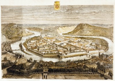 View of Besancon, France (colour engraving) 作者 法语学校