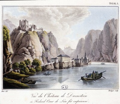 Durnstein 城堡（理查德-狮心王被囚禁的地方）--亚历山大-德-拉博德伯爵的 "奥地利风景如画之旅 "中，巴黎，老迪多 (Didot the Elder) 作者 French School