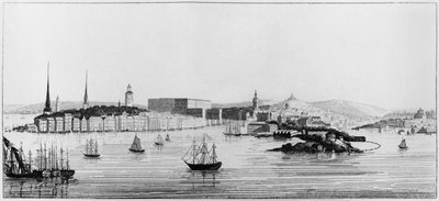 1841年斯德哥尔摩的视图 作者 法语学校
