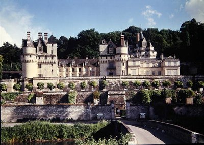 城堡dUsse的视图，建于1480年之前为Antoine de Bueil建造 作者 法语学校