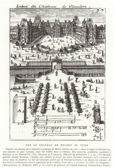 Chateau de Meudon的看法在1700年 作者 法语学校