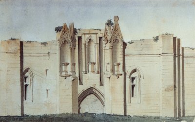 文森城堡，Tour de Salves（水彩画） 作者 法语学校