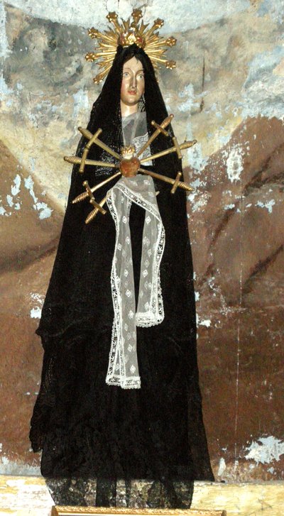 处女哀悼（木材和纺织品） 作者 法语学校