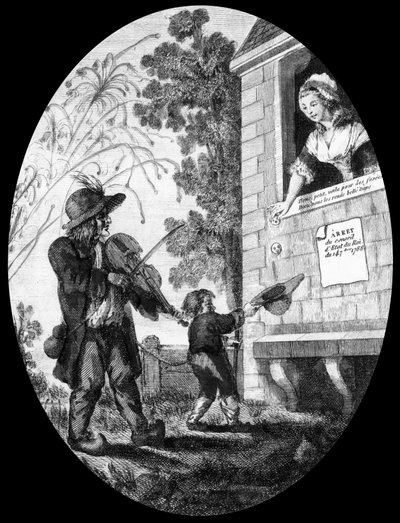 Vive Le Roi"，法国财政部长雅克-内克尔的流行语（雕刻） 作者 法语学校