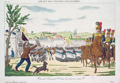 法国万岁！，外国军队出发，1818年 作者 法语学校