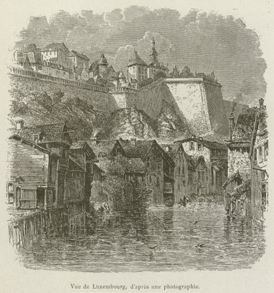 Vue de Luxembourg (engraving) 作者 法语学校