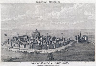 Vue de St Malo - 托马斯雕刻 作者 法语学校