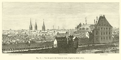 Conti码头和酒店的视图，dapres La Belle，1640 作者 法语学校