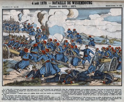 1870-1871年的战争。维森堡战役，8月4日 作者 法语学校